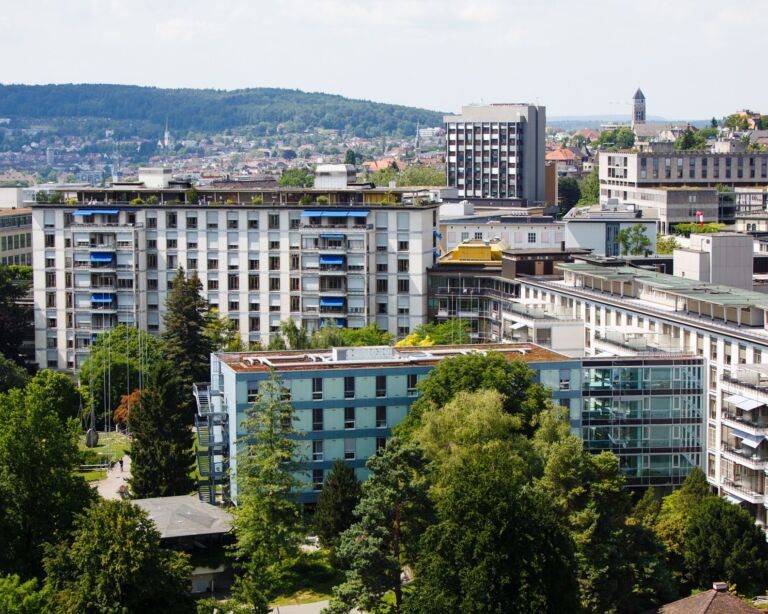 Das Universitätsspital Zürich von oben