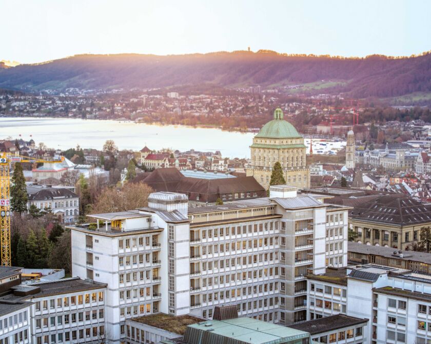 Das Universitätsspital Zürich von oben