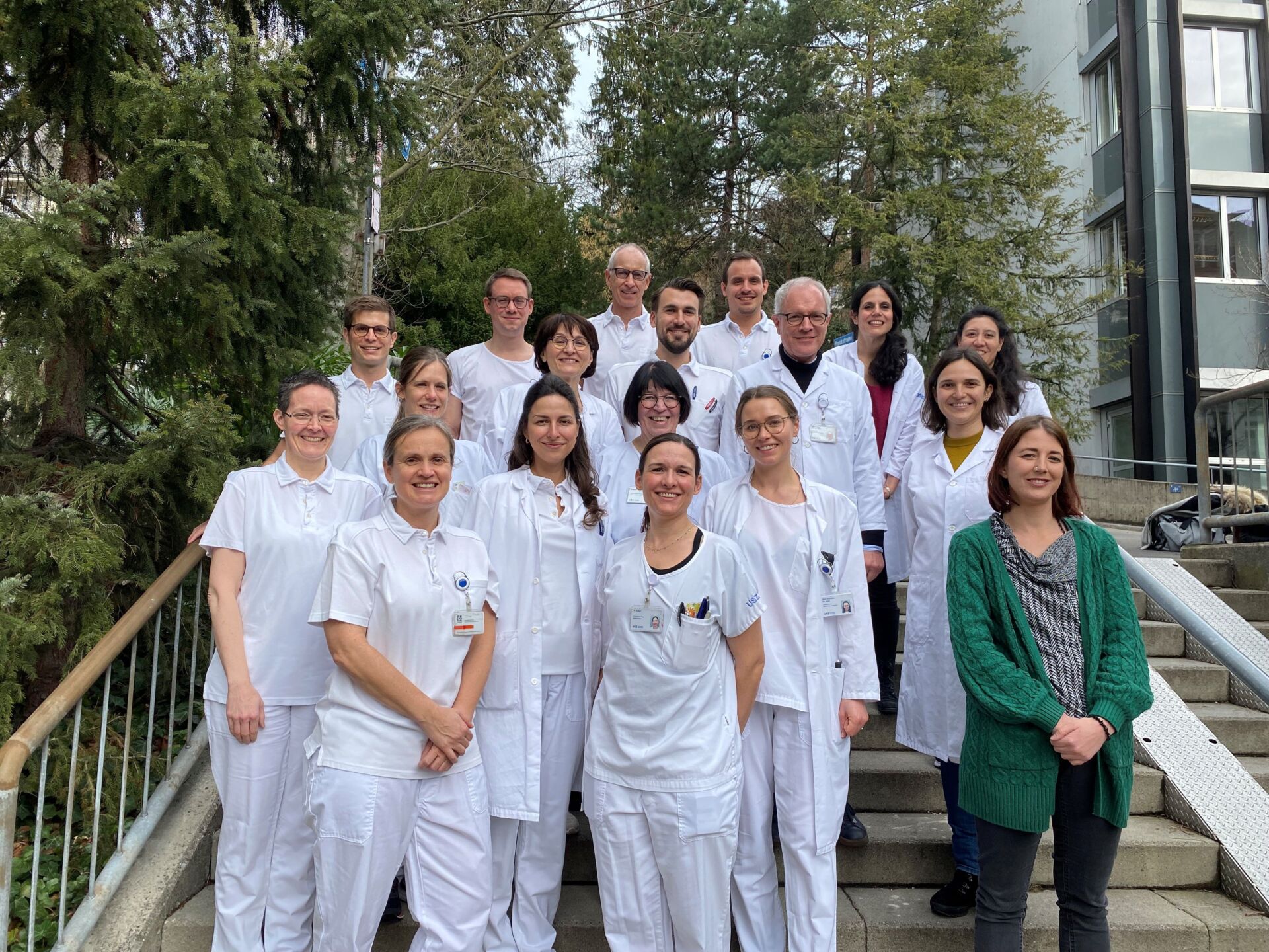 Gruppenbild Interdisziplinäres Team des Sklerodermie-Assessments der Klinik für Rheumatologie