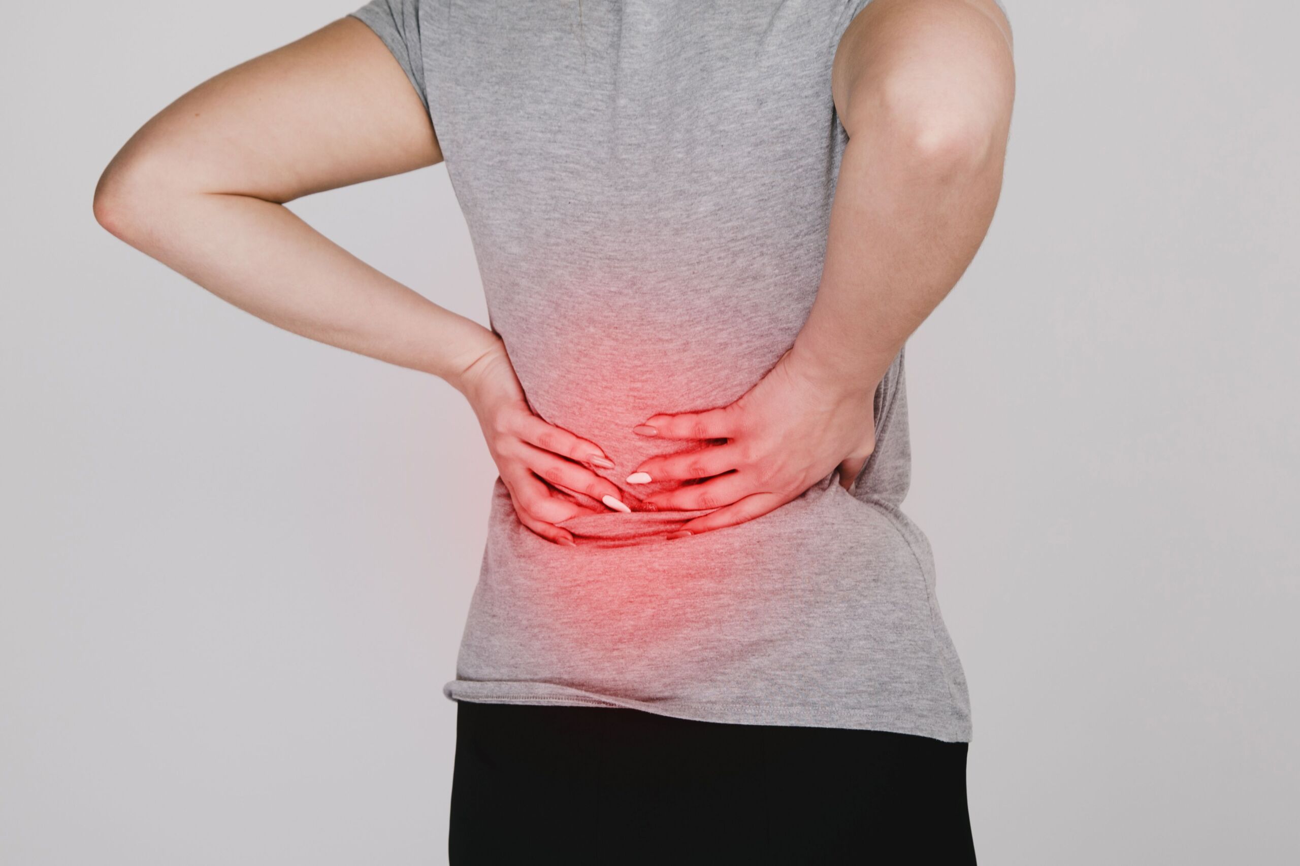 Man with back pain - lumbago