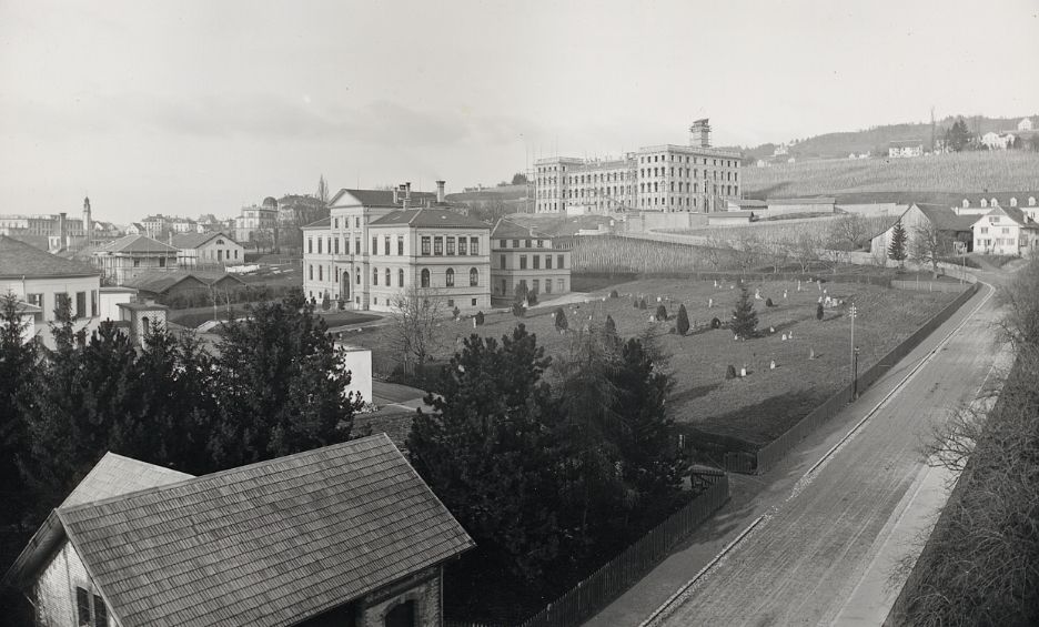 Gloriastrasse mit Gloriarank um 1905