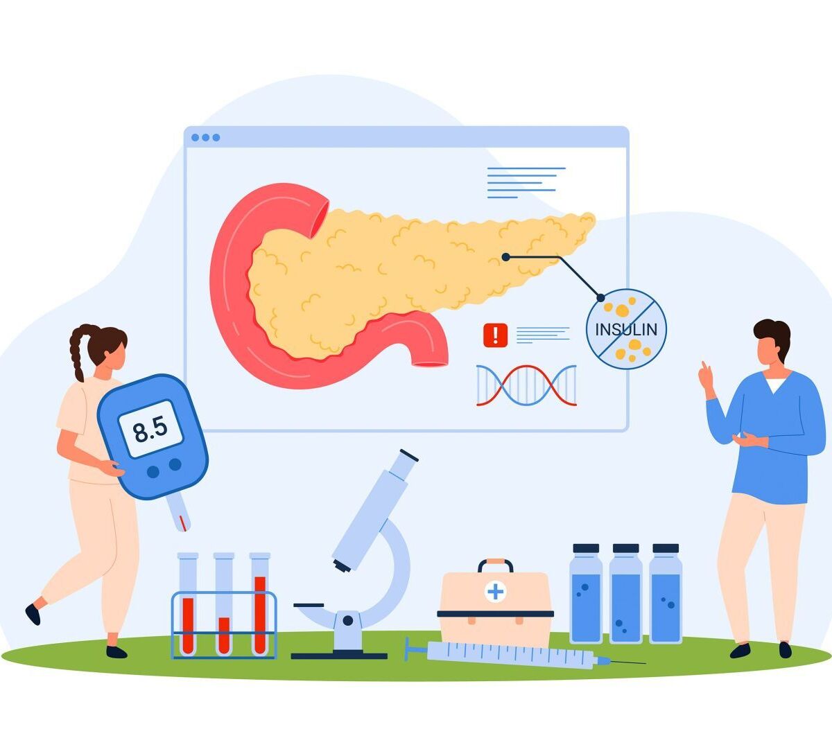 Illustration Diabetes Typ 2