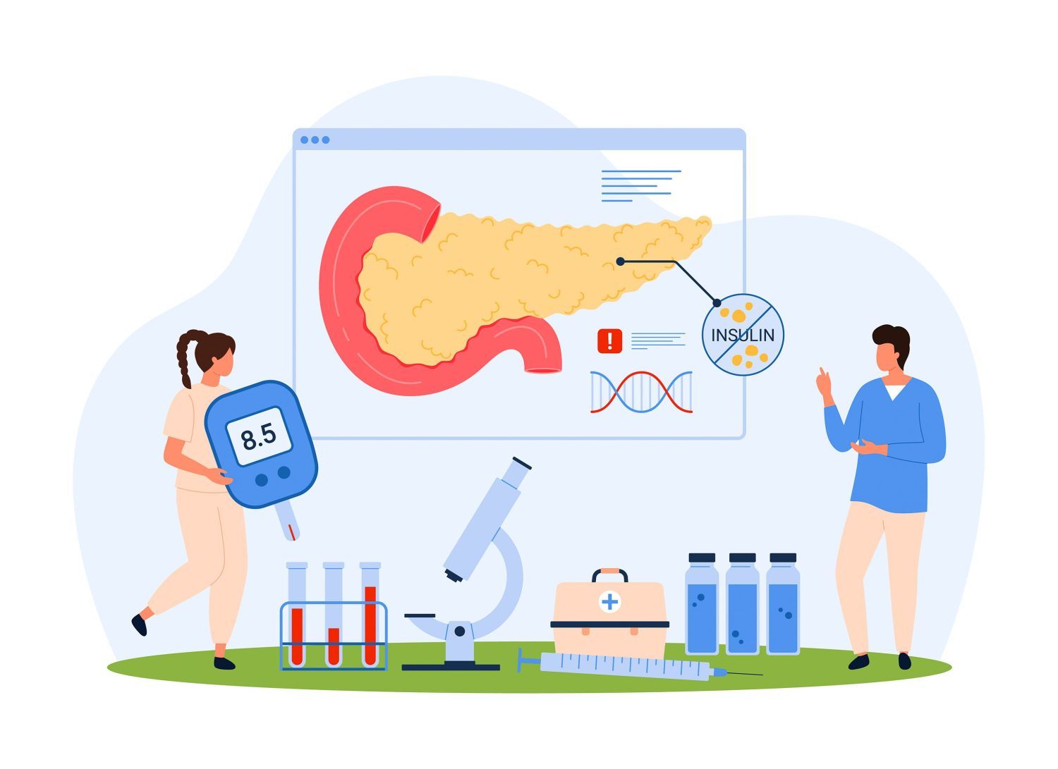 Illustration Diabetes Typ 2