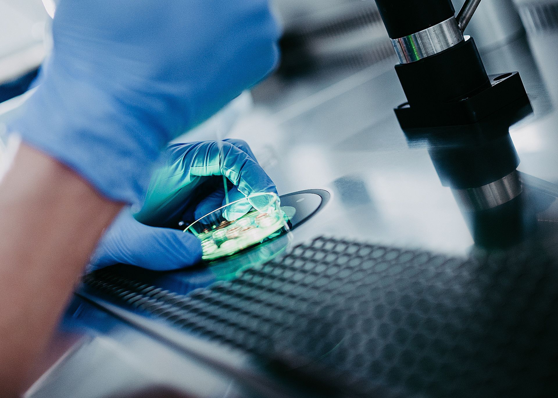 Detailaufnahme einer künstlichen Befruchtung