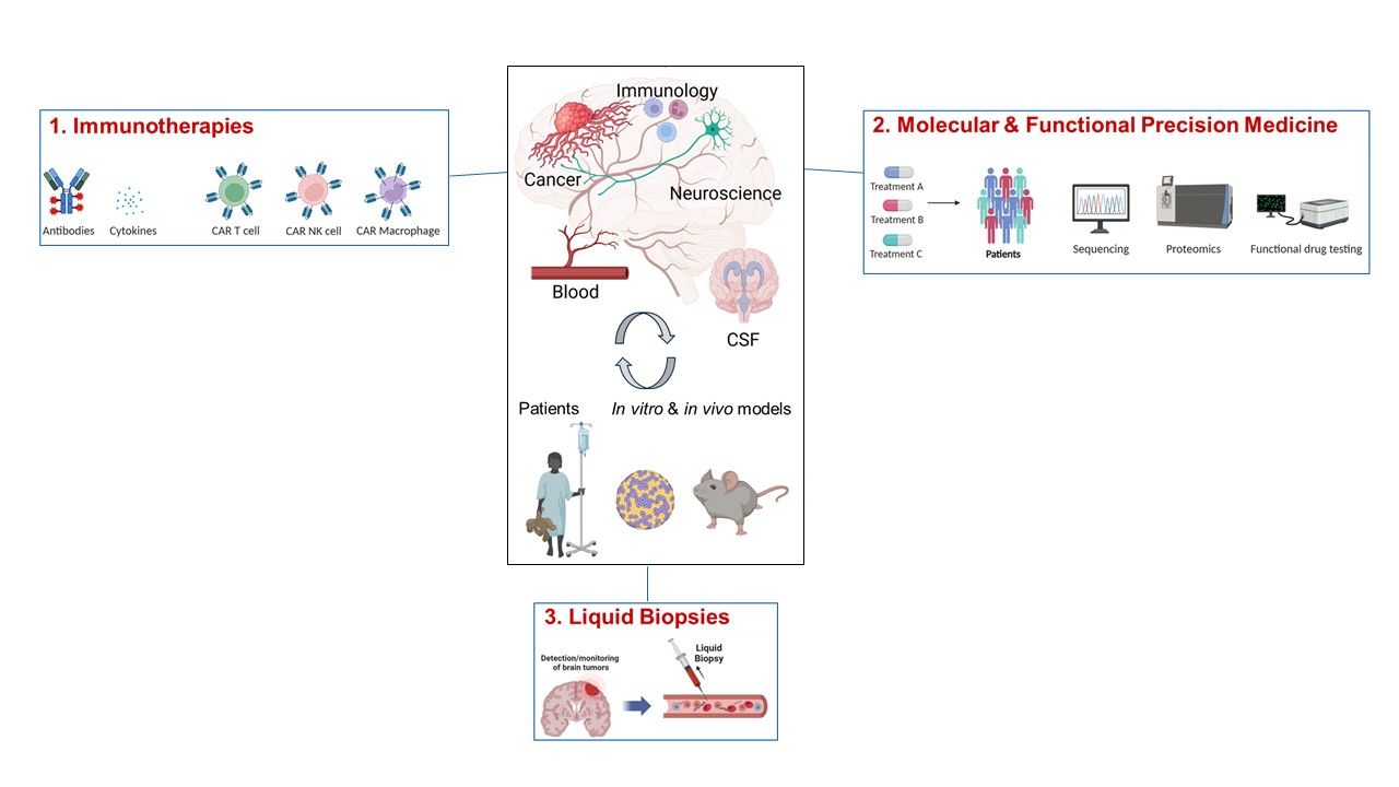 Schematic of the research areas and interdisciplinary disease area