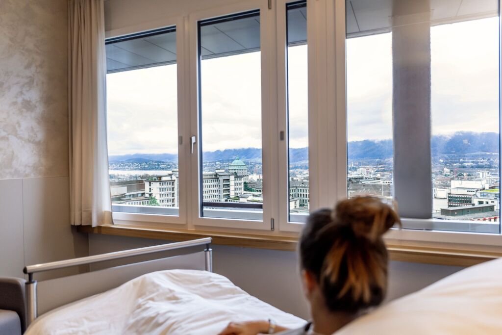 Aussicht aus dem neuem Zimmer.