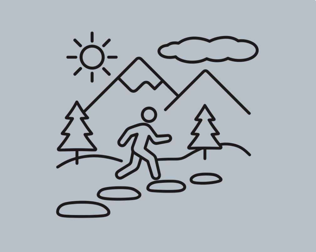Skizze Mensch in Natur