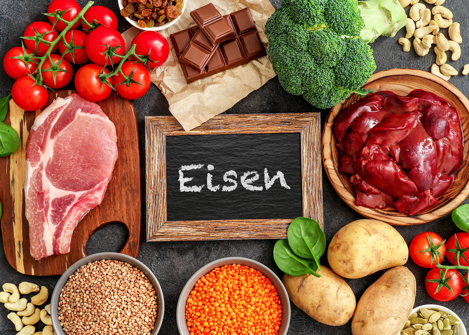 Lebensmittel mit hohem Eisengehalt