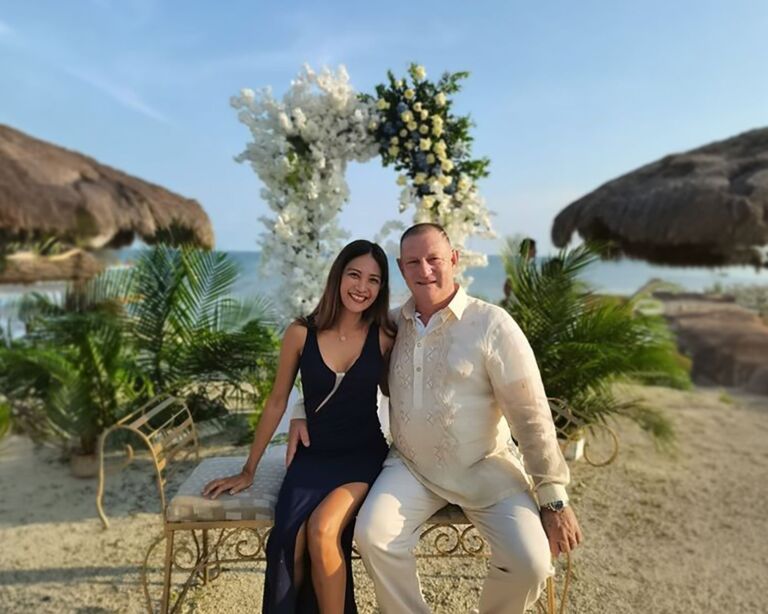 Portrait Peter Coray und seine Partnerin in den Philippinen