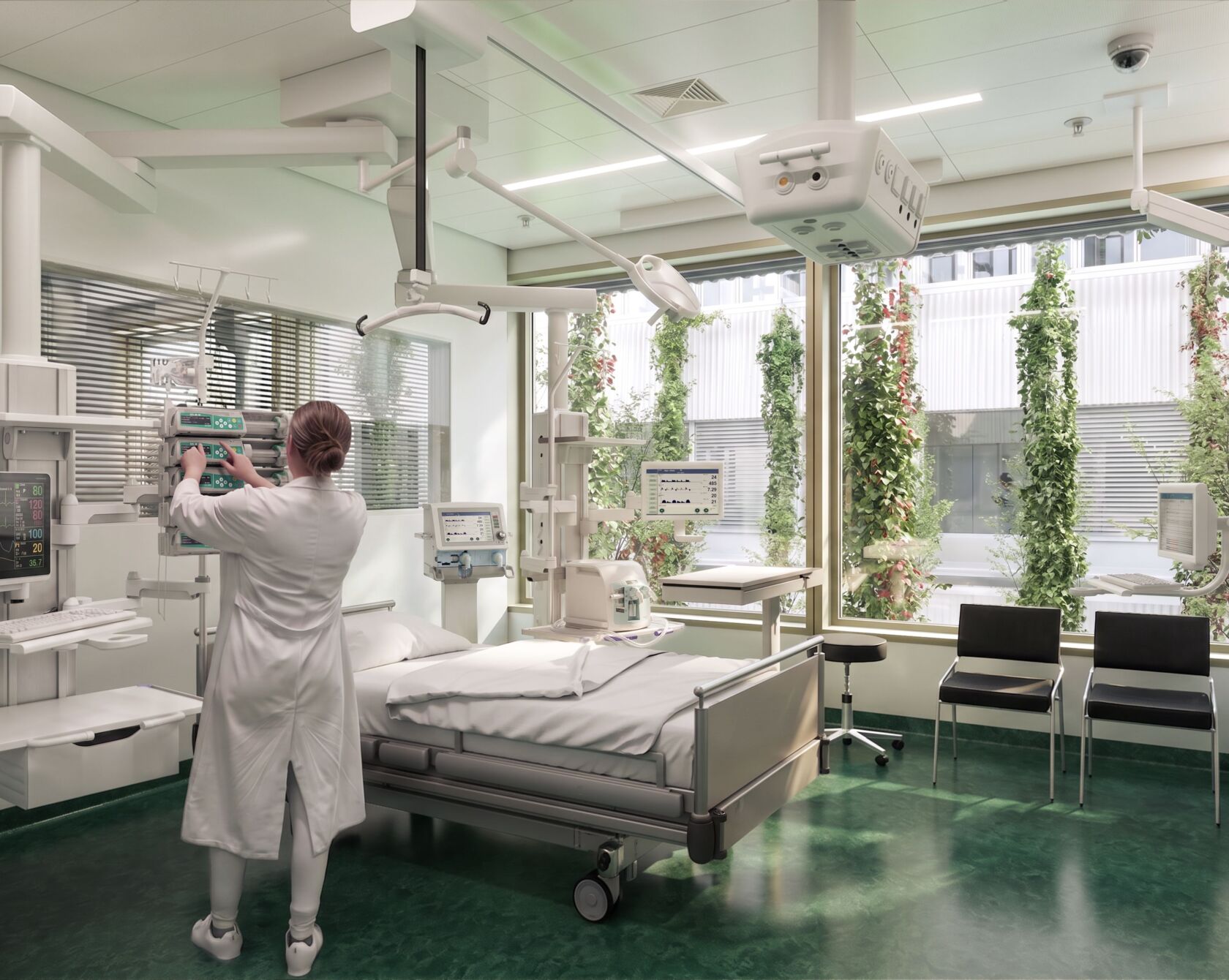 Visualisierung Spital der Zukunft